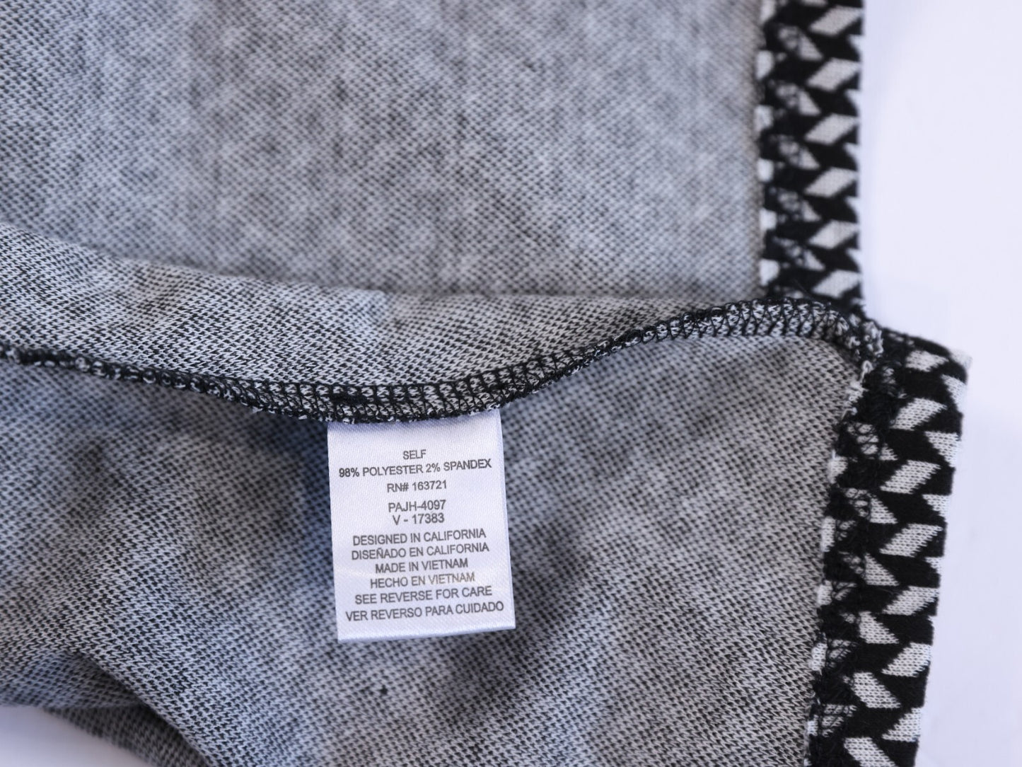 kingston grey Womens 2 piece Grey and white dress and cover up size XXL