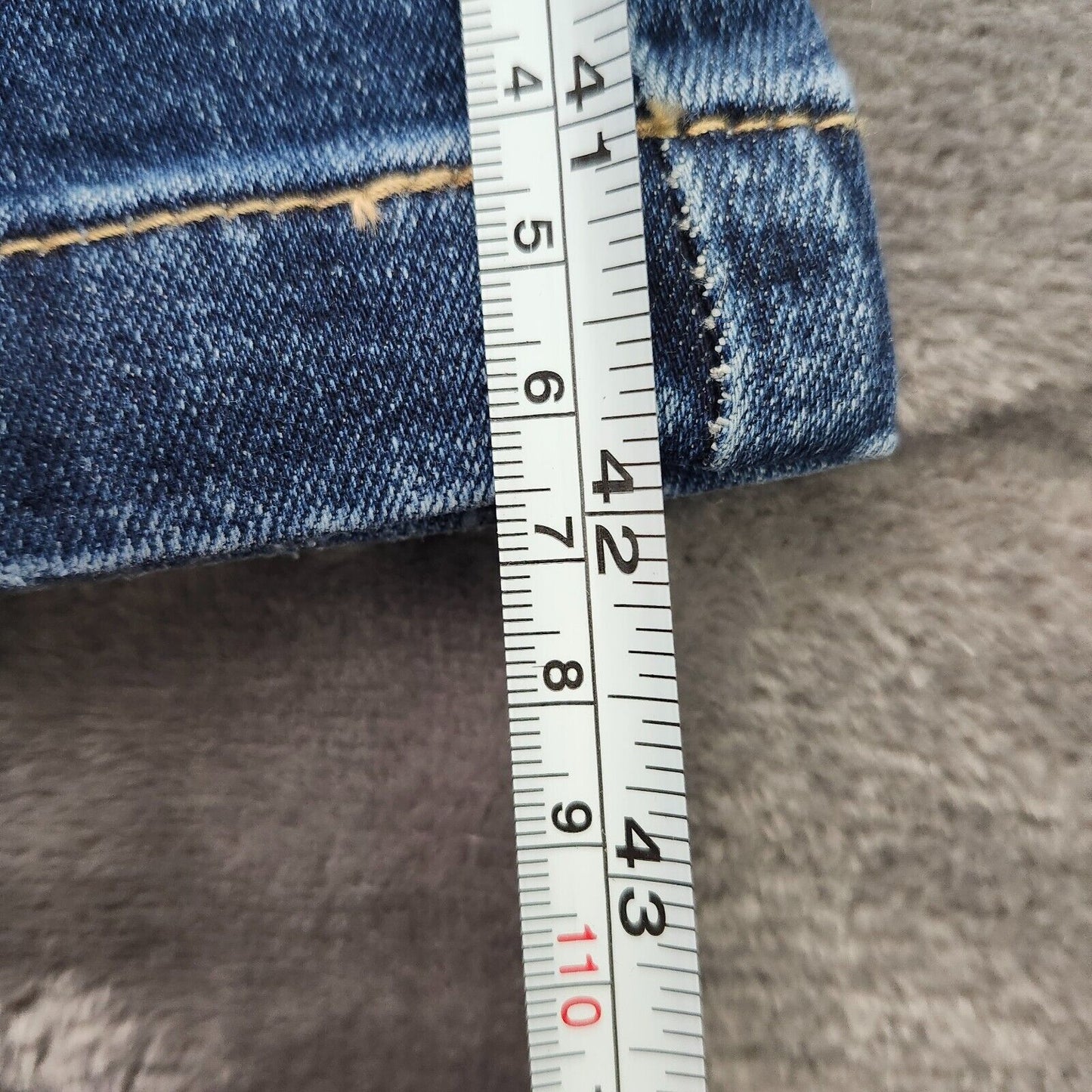 Flamingals Womens High Rise Button up Distressed Flared Denim Jeans Small