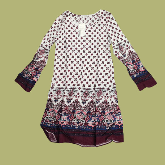 Women's Baroque Knee Length Dress Long Sleeve Size Medium