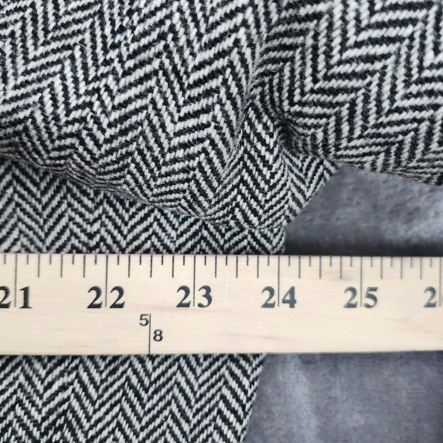 Lauren Ralph Lauren Classic-Fit Wool Suit Jacket Black/White Herringbone 48L NWT