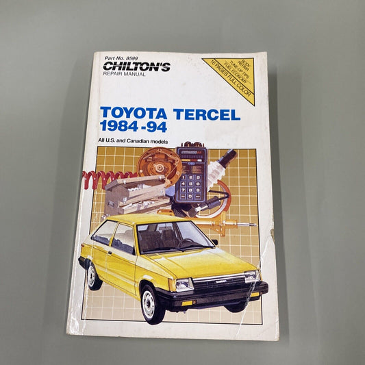 Chilton Toyota Tercel 1984-1994 Repair Manual : CH8599