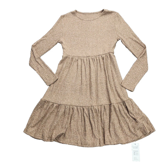 CUPSHE Womens Women's Ribbed Knit Tiered Babydoll Mini Sweater Dress Small