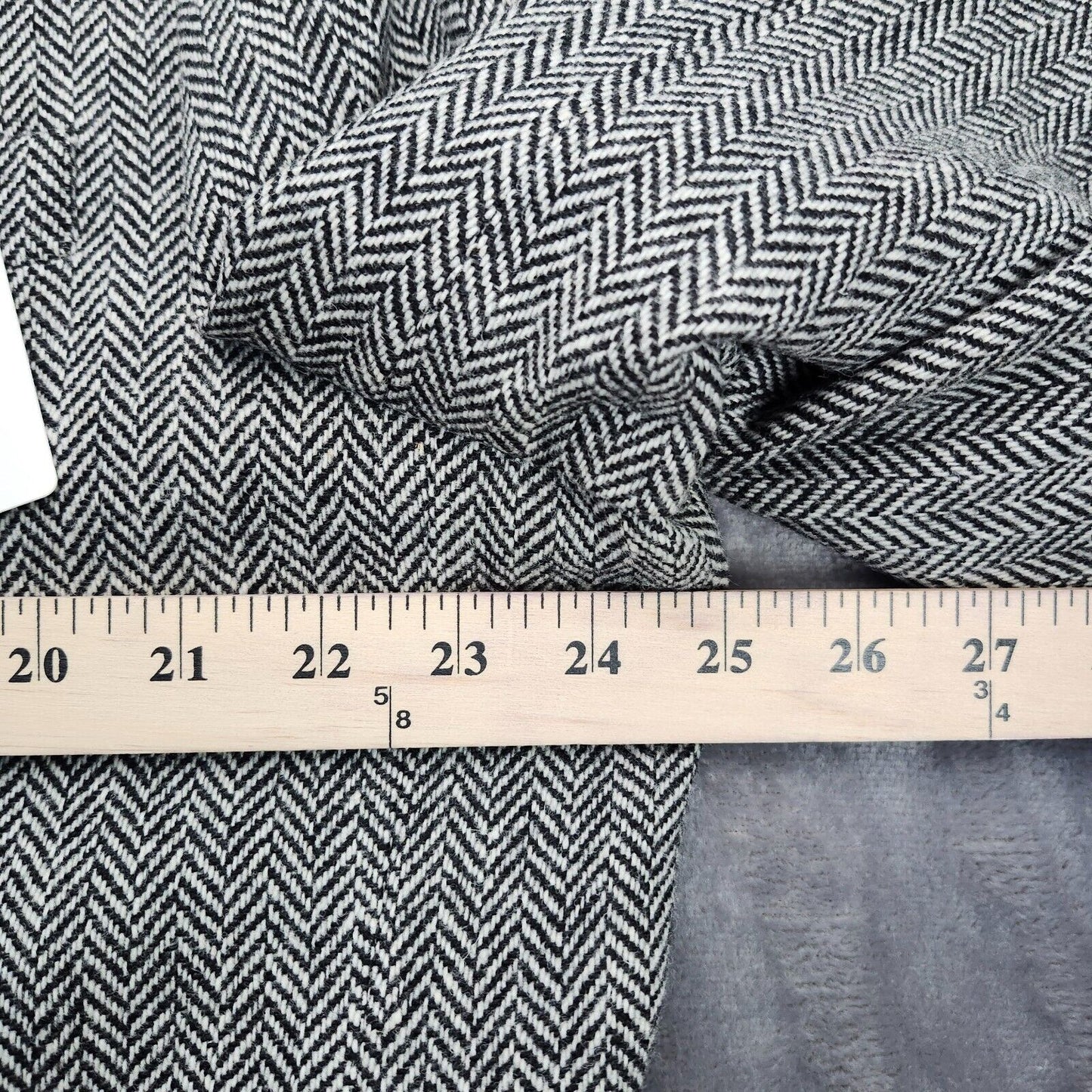 Lauren Ralph Lauren Classic-Fit Wool Suit Jacket Black/White Herringbone 50R NWT
