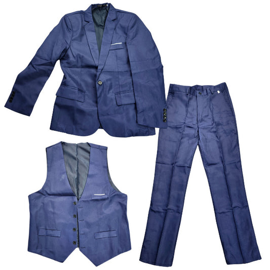 3 Piece Slim Fit Suit Set Men's Fashion Suit Set with Jacket, Vest, & Pants L