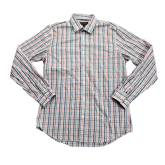 Banana Republic Long Sleeve Button Down Slim Fit Non-Iron Shirt Medium 15.5 34