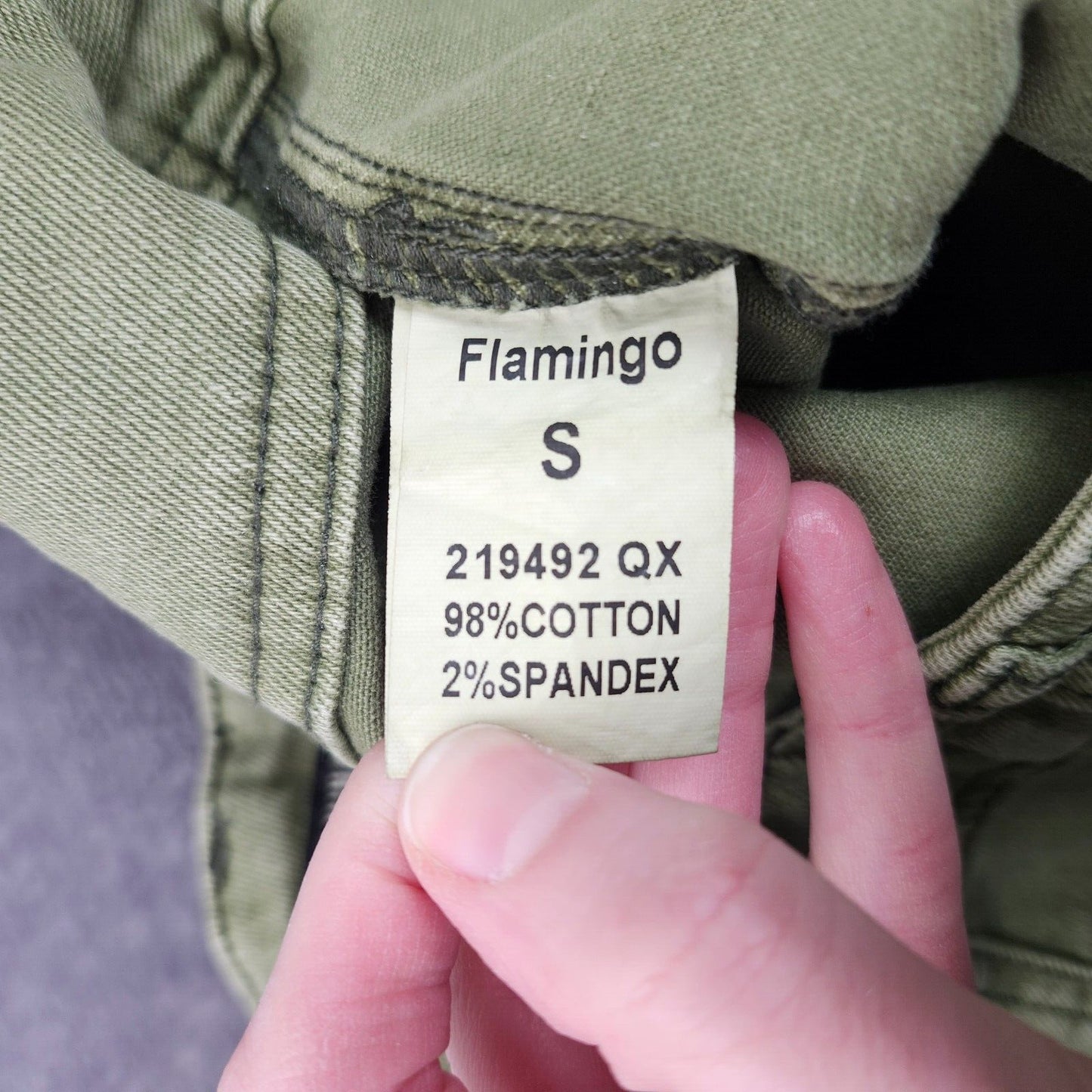 Flamingals Women's High Waisted Flared Leg Green Jeans Size Small