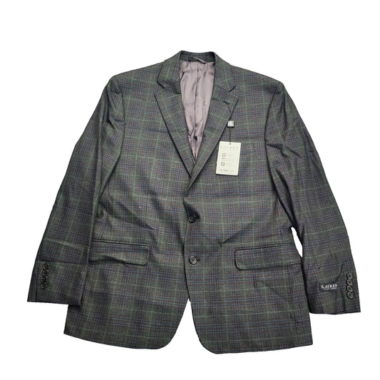 Lauren Ralph Lauren Polyester Green Plaid Suit Jacket Blazer 46L NWT