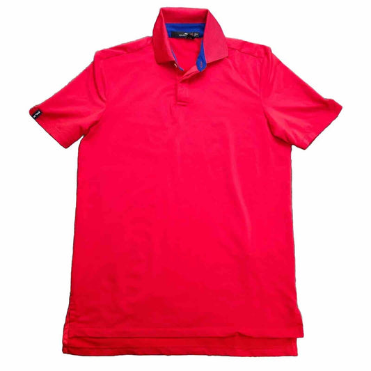 RLX Ralph Lauren Mens Short Sleeve Performance Golf Polo Red Shirt Small