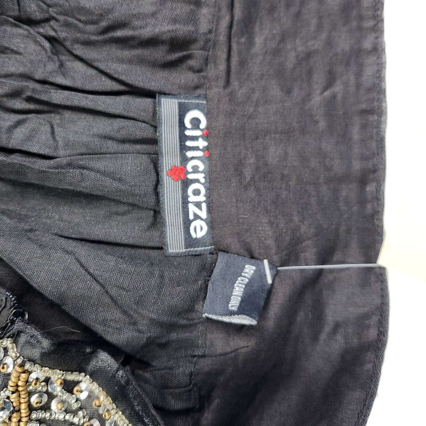 Citicraze Casualwear Inc womens XL BLack Crinkle Maxi Skirt