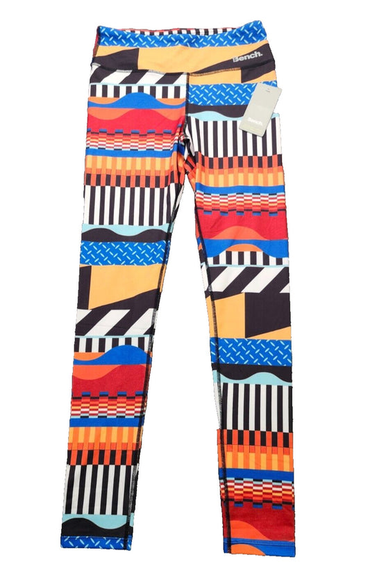 NWT Bench Urban Wear Womens Yoga pants Size Small Bold Stripe Colorful Pants