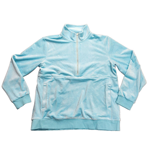 TACVASEN Women's Half Zip up Long Sleeve Sweatshirt with Pockets Large