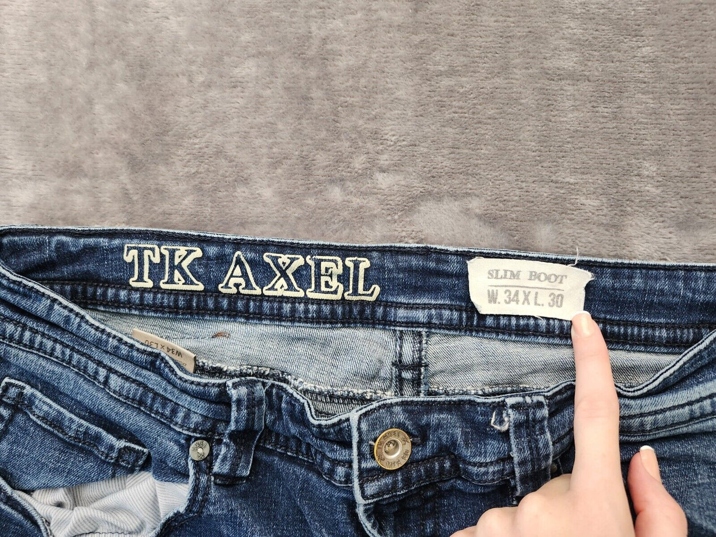 TK AXEL Slim Boot Jeans 34W x 30L