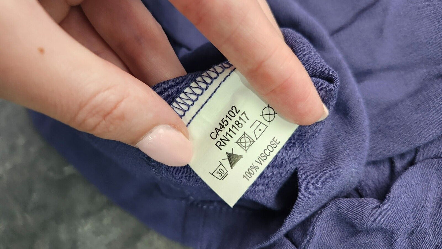 Bench Urban Wear Womens T-Shirt Size Crop Small Blue