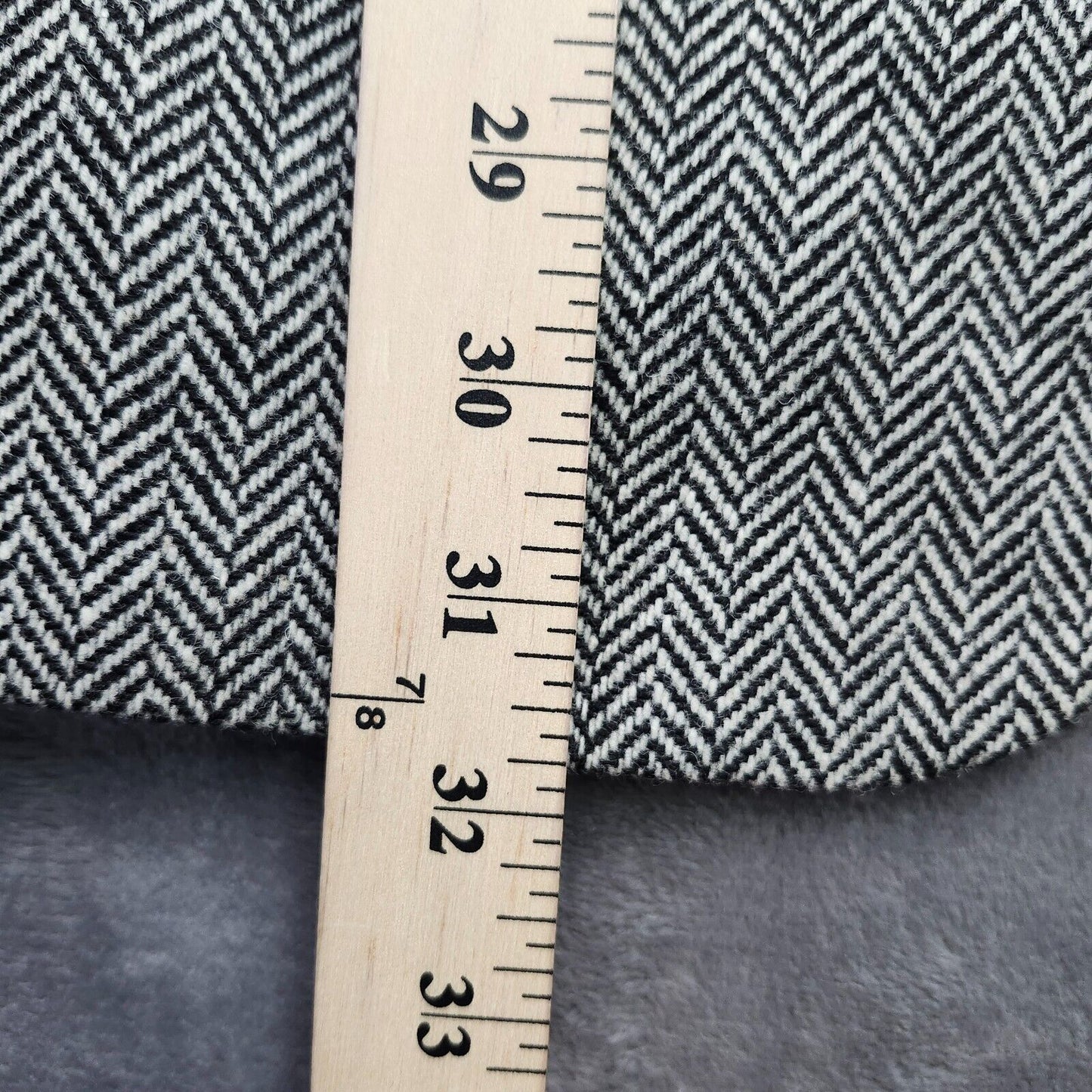 Lauren Ralph Lauren Classic-Fit Wool Suit Jacket Black/White Herringbone 50R NWT