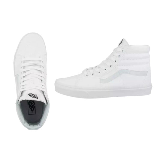 Vans SK8-HI VN000D5IW001 Men's True White Skateboarding Shoes Size 13