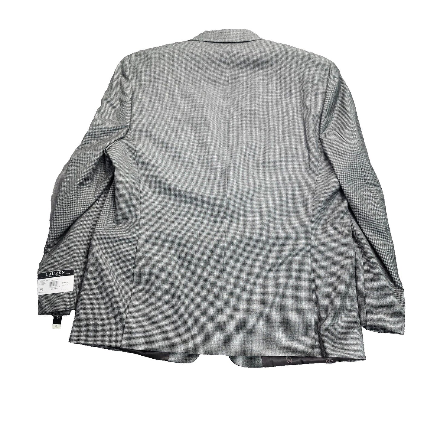Lauren Ralph Lauren Classic-Fit Wool Suit Jacket Black/White Houndstooth 48L NWT
