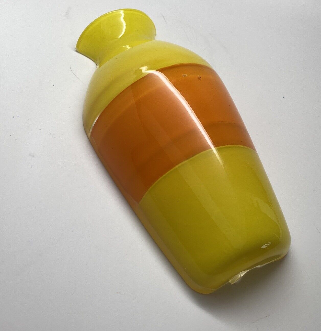 Wall Decor Vase Decoration Half Vase Made Of Glass Yellow / Orange