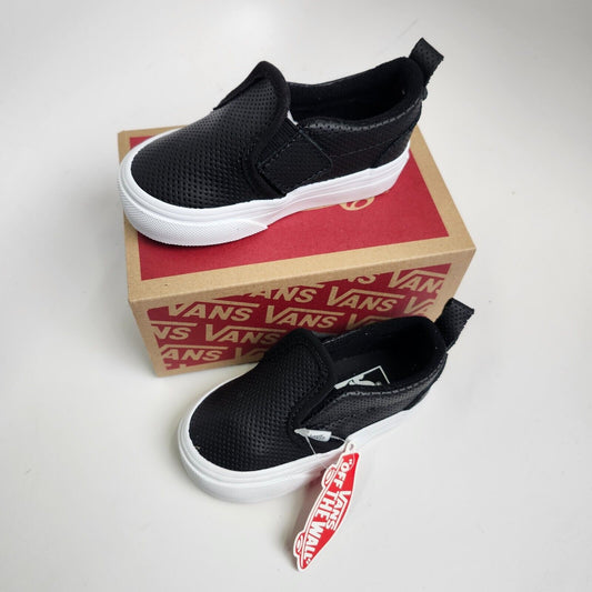 Vans slip-on V (perf) Black/True White 5TD