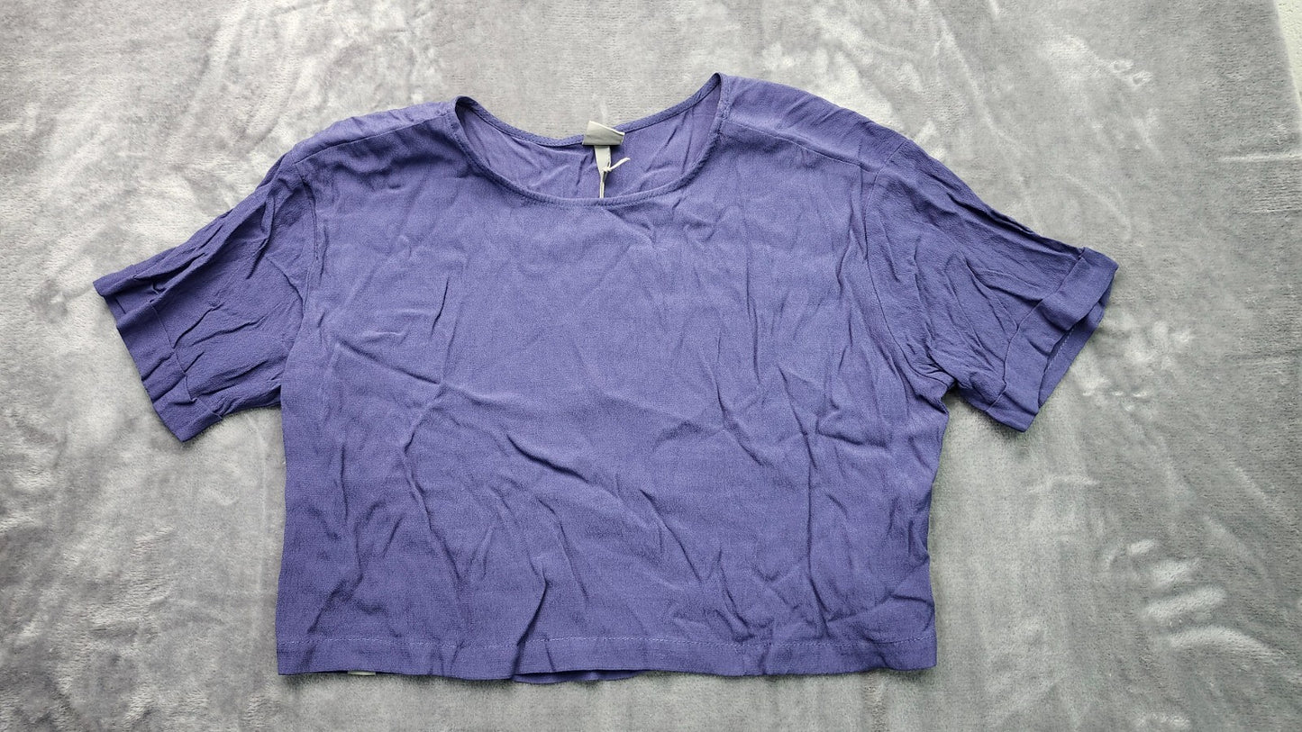 Bench Urban Wear Womens T-Shirt Size Crop Small Blue