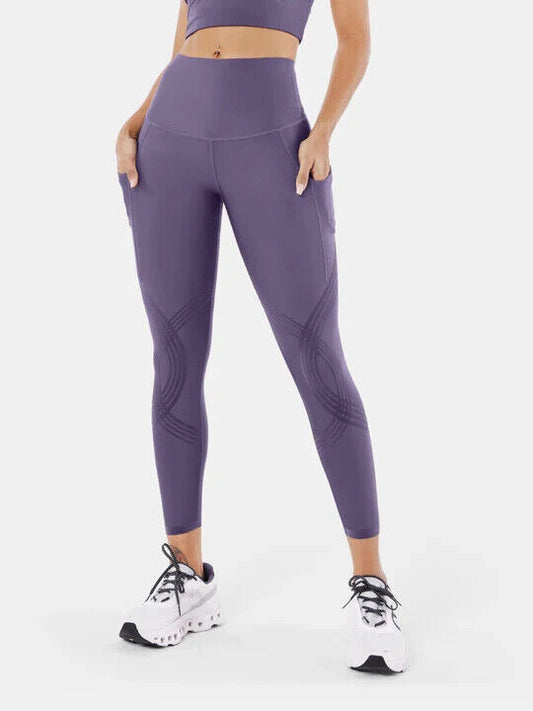 Fanka Body Sculpt Side Pocket 7/8 Leggings Wineberry Small