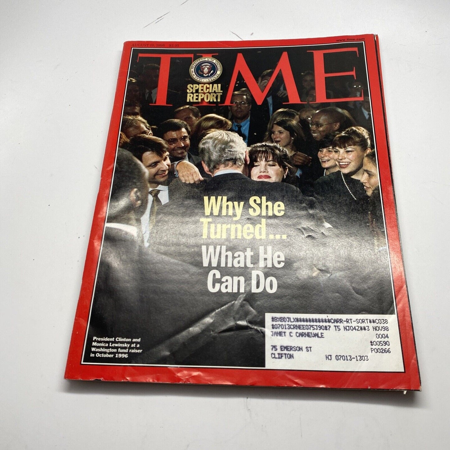 (4) Time Newsweek Magazine bundle -  Bill Clinton Impeachment 1998 1999