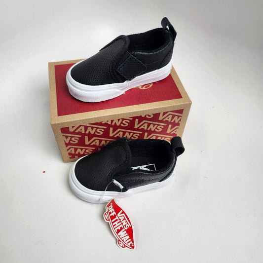 Vans slip-on V (perf) Black/True White 4TD