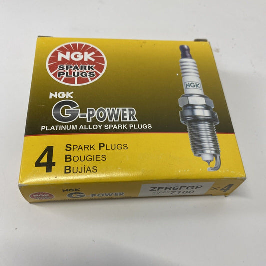 4 Plugs NGK ZFR6FGP/7100 G-Power Platinum Spark Plugs
