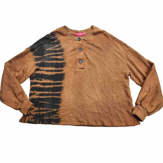 n:PHILANTHROPY Apparel With Purpose Grunge Sweater Brown with Black accents SM
