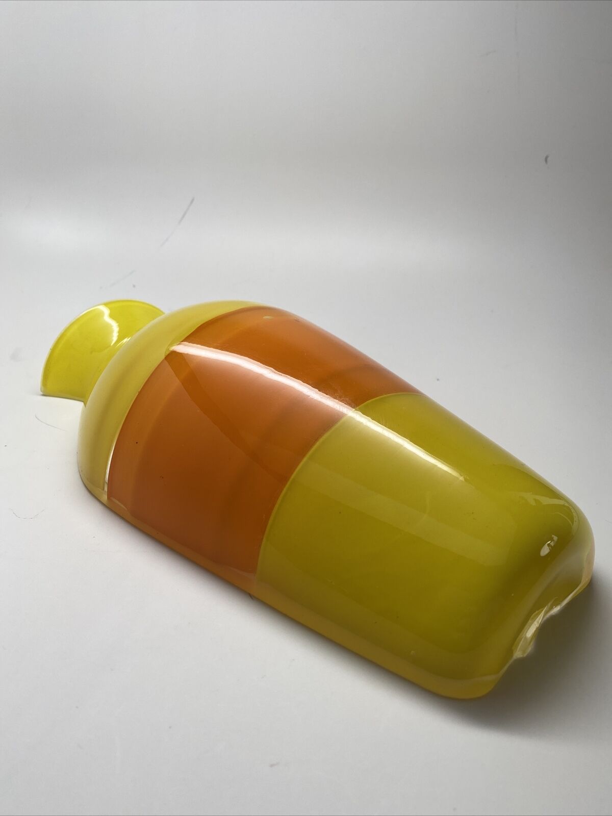 Wall Decor Vase Decoration Half Vase Made Of Glass Yellow / Orange