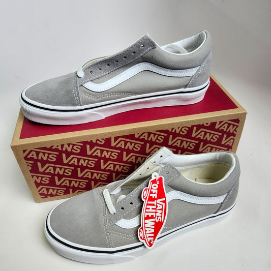 Vans Old Skool Drizzle/True White(Gray) Skate Shoe Mens Size 6.5 Wms 8