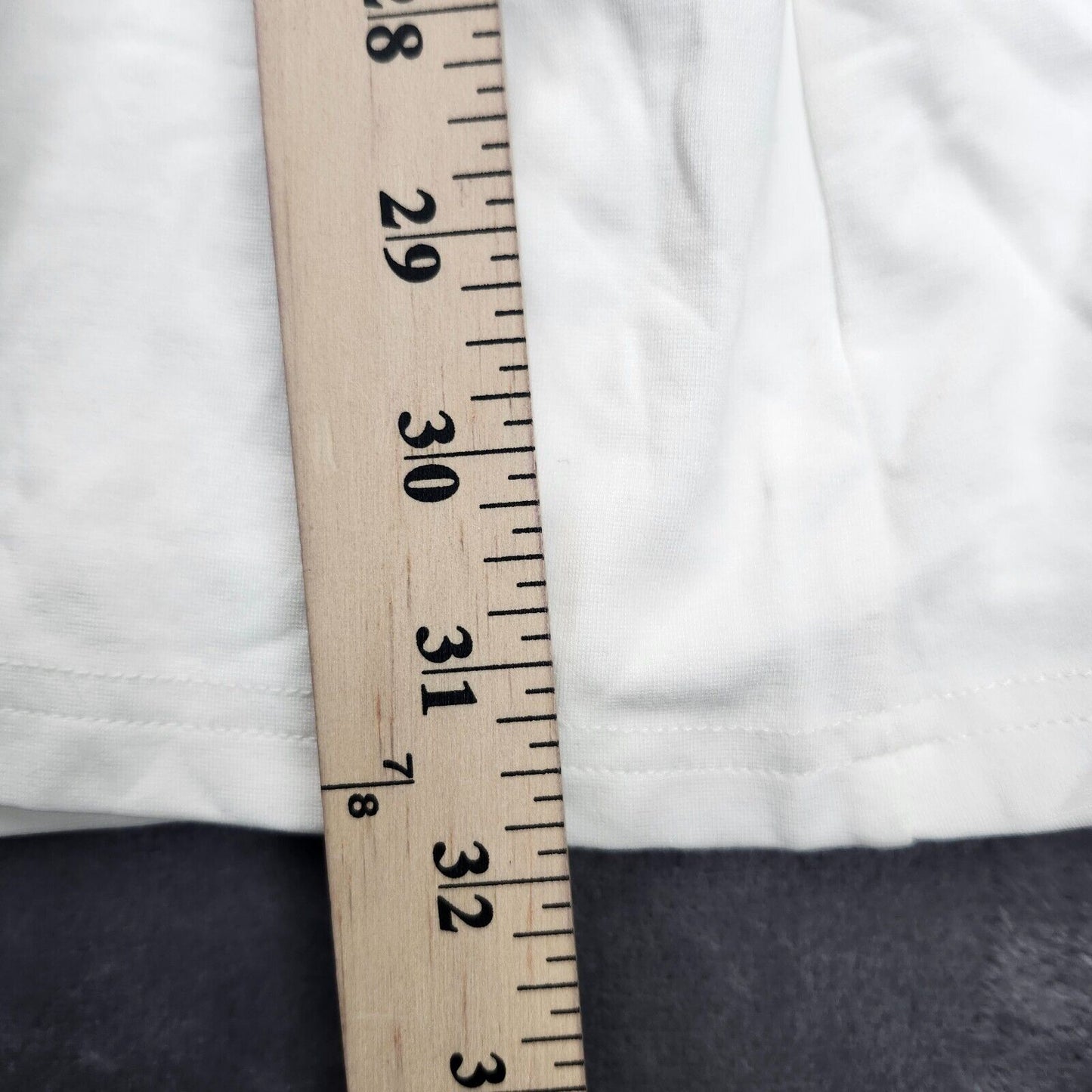 Finesse Square Neck White Long-Sleeve Blouse Size 3XL