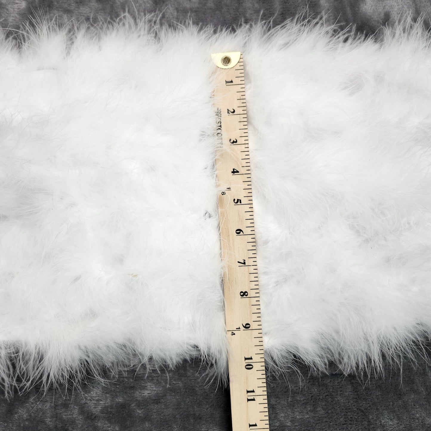 Finesse Womens Faux Fur White Tube Top size 3XL